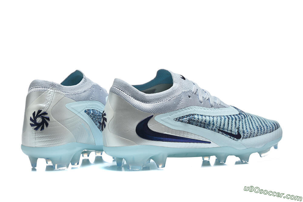 Nike Phantom 6 Elite Low FG Firm Ground Soccer Cleats - Blue/Ocean Breeze/Steel Blue 9