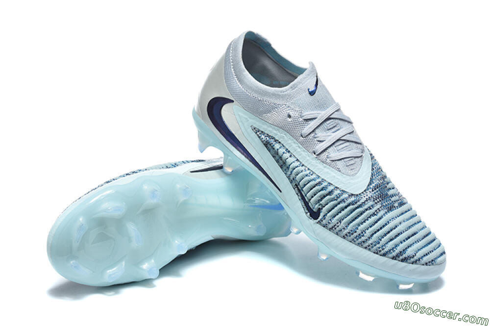 Nike Phantom 6 Elite Low FG Firm Ground Soccer Cleats - Blue/Ocean Breeze/Steel Blue 4