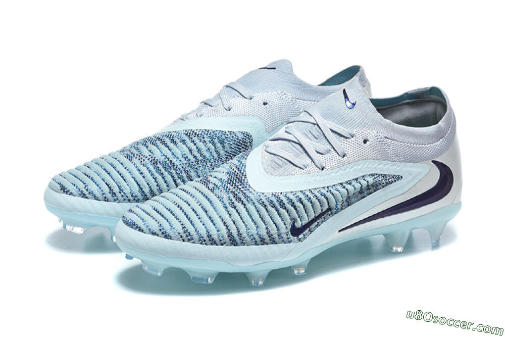 Nike Phantom 6 Elite Low FG Firm Ground Soccer Cleats - Blue/Ocean Breeze/Steel Blue 5