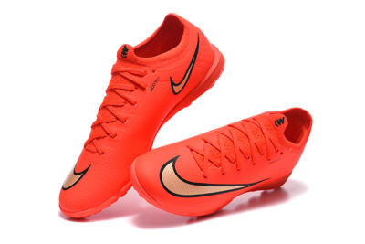 Nike Air Zoom Mercurial Varpor 17 Elite TF Artificial Turf Soccer Shoes - Red/Bright Red/Gold Accent