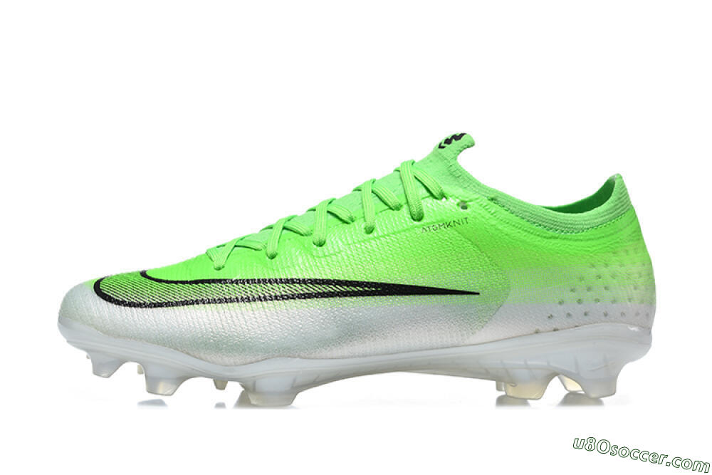 Nike Air Zoom Mercurial Varpor 17 Elite FG Firm Ground Soccer Cleats - Green/Neon Green/White 2