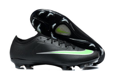 Nike Air Zoom Mercurial Varpor 17 Elite FG Firm Ground Soccer Cleats - Black/Electric Green/Metallic Silver