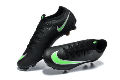 Nike Air Zoom Mercurial Varpor 17 Elite FG Firm Ground Soccer Cleats - Black/Electric Green/Metallic Silver