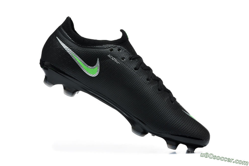 Nike Air Zoom Mercurial Varpor 17 Elite FG Firm Ground Soccer Cleats - Black/Electric Green/Metallic Silver 7