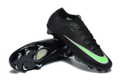 Nike Air Zoom Mercurial Varpor 17 Elite FG Firm Ground Soccer Cleats - Black/Electric Green/Metallic Silver