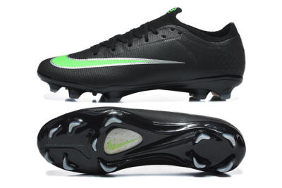 Nike Air Zoom Mercurial Varpor 17 Elite FG Firm Ground Soccer Cleats - Black/Electric Green/Metallic Silver