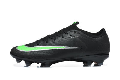 Nike Air Zoom Mercurial Varpor 17 Elite FG Firm Ground Soccer Cleats - Black/Electric Green/Metallic Silver