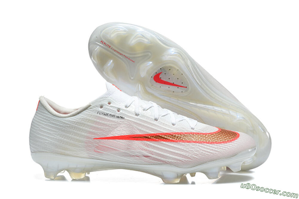 Nike Air Zoom Mercurial Superfly 11 FG Firm Ground Soccer Cleats - White/Bright Red/Light Gray 1