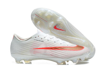 Nike Air Zoom Mercurial Superfly 11 FG Firm Ground Soccer Cleats - White/Bright Red/Light Gray