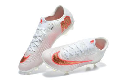 Nike Air Zoom Mercurial Superfly 11 FG Firm Ground Soccer Cleats - White/Bright Red/Light Gray