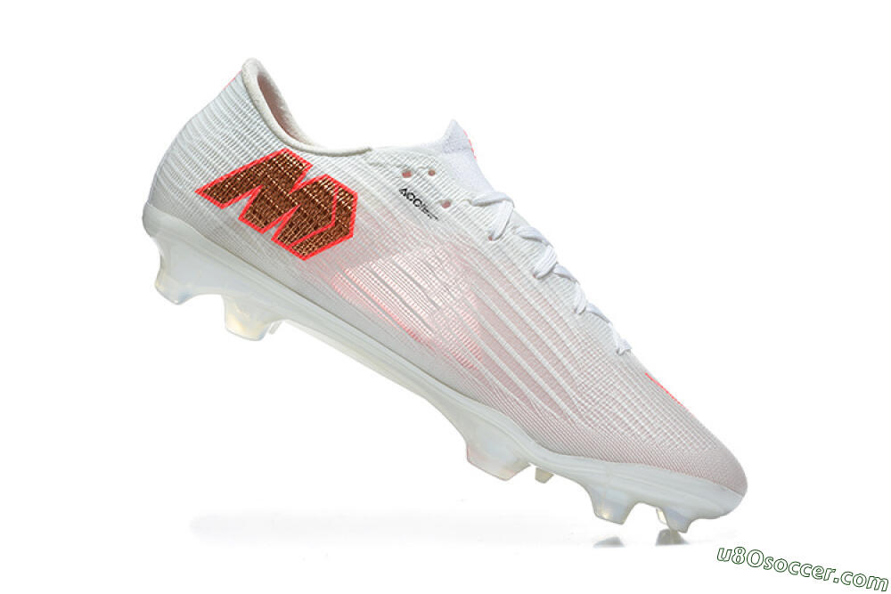 Nike Air Zoom Mercurial Superfly 11 FG Firm Ground Soccer Cleats - White/Bright Red/Light Gray 7