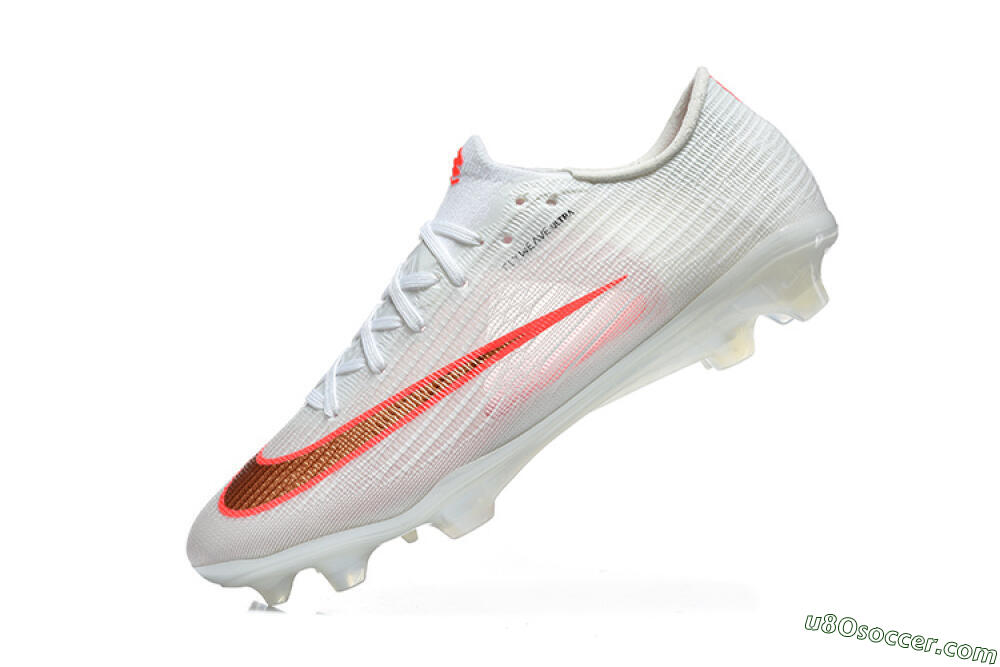 Nike Air Zoom Mercurial Superfly 11 FG Firm Ground Soccer Cleats - White/Bright Red/Light Gray 8