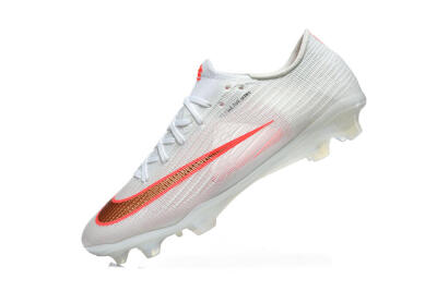 Nike Air Zoom Mercurial Superfly 11 FG Firm Ground Soccer Cleats - White/Bright Red/Light Gray