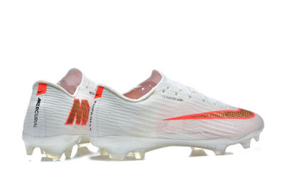 Nike Air Zoom Mercurial Superfly 11 FG Firm Ground Soccer Cleats - White/Bright Red/Light Gray