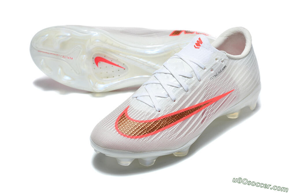 Nike Air Zoom Mercurial Superfly 11 FG Firm Ground Soccer Cleats - White/Bright Red/Light Gray 3