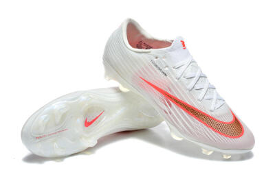 Nike Air Zoom Mercurial Superfly 11 FG Firm Ground Soccer Cleats - White/Bright Red/Light Gray