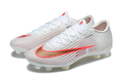 Nike Air Zoom Mercurial Superfly 11 FG Firm Ground Soccer Cleats - White/Bright Red/Light Gray