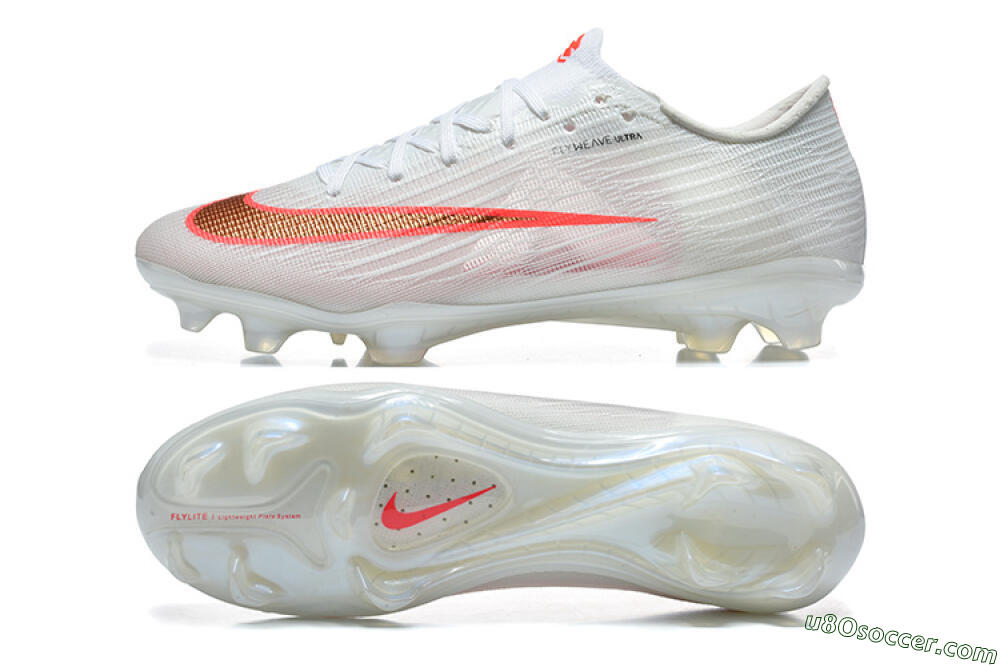 Nike Air Zoom Mercurial Superfly 11 FG Firm Ground Soccer Cleats - White/Bright Red/Light Gray 0