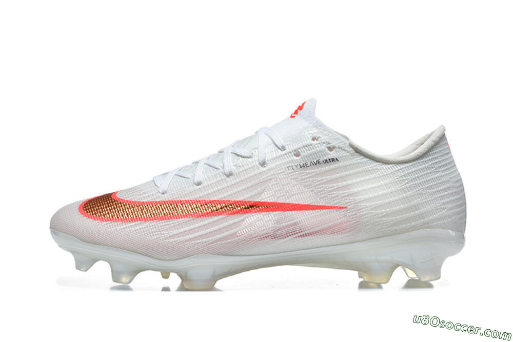 Nike Air Zoom Mercurial Superfly 11 FG Firm Ground Soccer Cleats - White/Bright Red/Light Gray 2