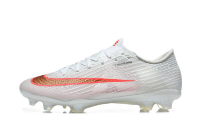 Nike Air Zoom Mercurial Superfly 11 FG Firm Ground Soccer Cleats - White/Bright Red/Light Gray