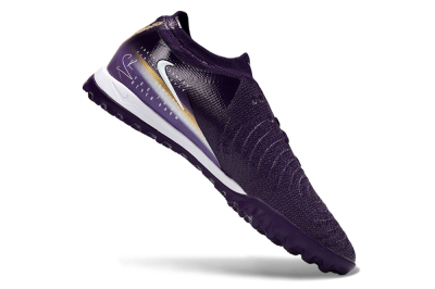 Nike Phantom GX 2 Elite TF Artificial Turf Soccer Shoes - Purple/Deep Violet/Metallic Gold