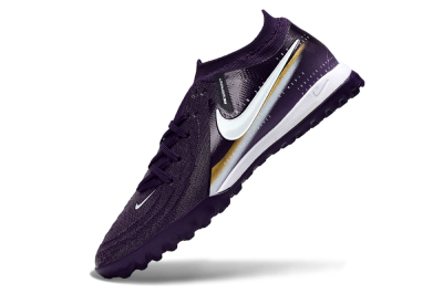 Nike Phantom GX 2 Elite TF Artificial Turf Soccer Shoes - Purple/Deep Violet/Metallic Gold