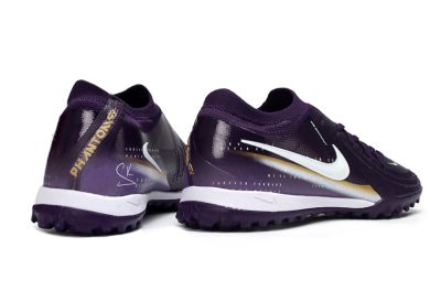 Nike Phantom GX 2 Elite TF Artificial Turf Soccer Shoes - Purple/Deep Violet/Metallic Gold