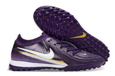 Nike Phantom GX 2 Elite TF Artificial Turf Soccer Shoes - Purple/Deep Violet/Metallic Gold