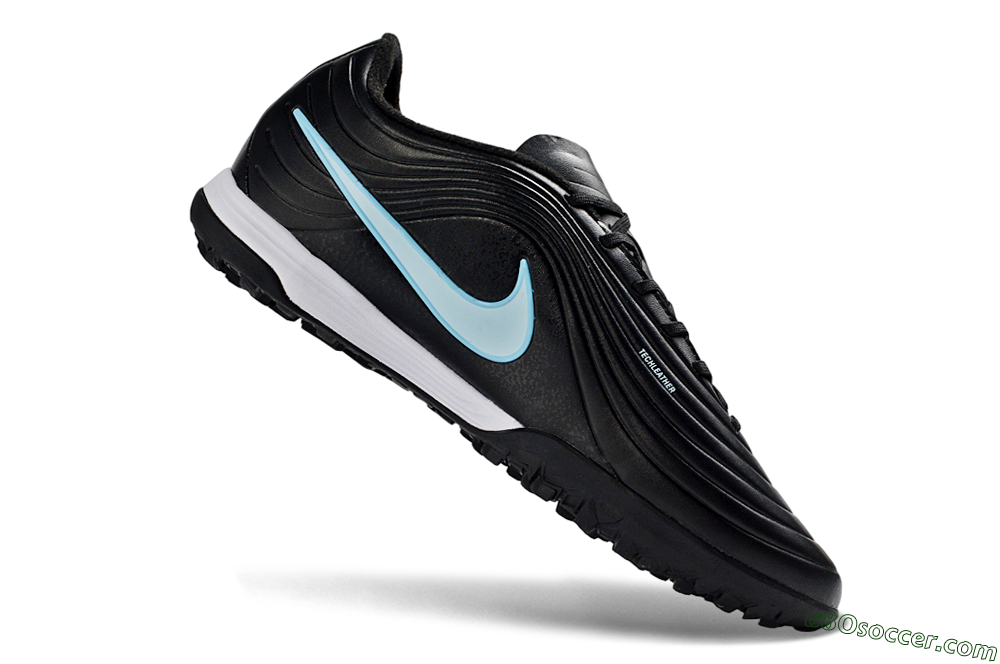 Nike Tiempo Legend 11 Elite TF Artificial Turf Soccer Shoes - Black/Ice Blue/White 5