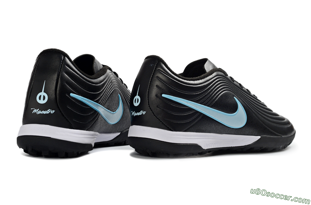 Nike Tiempo Legend 11 Elite TF Artificial Turf Soccer Shoes - Black/Ice Blue/White 7