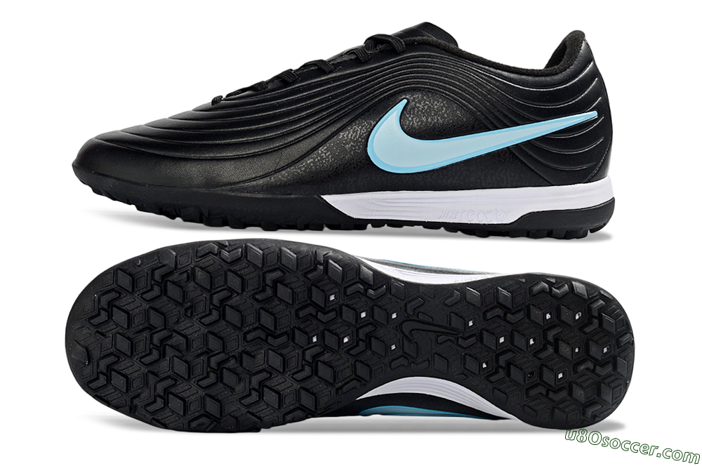 Nike Tiempo Legend 11 Elite TF Artificial Turf Soccer Shoes - Black/Ice Blue/White 0
