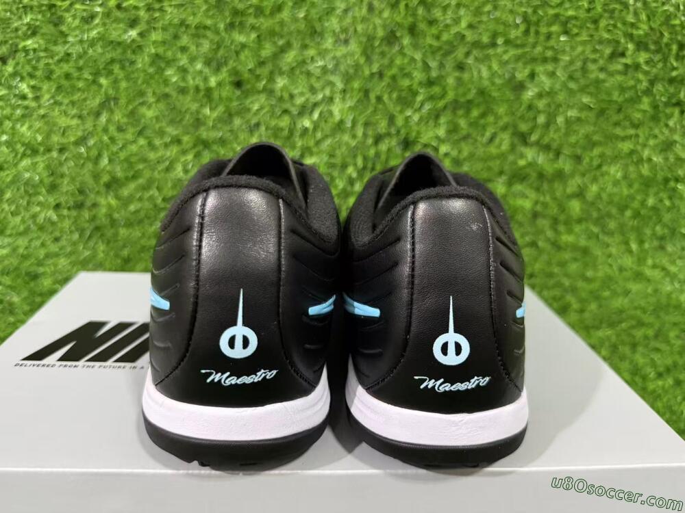 Nike Tiempo Legend 11 Elite TF Artificial Turf Soccer Shoes - Black/Ice Blue/White