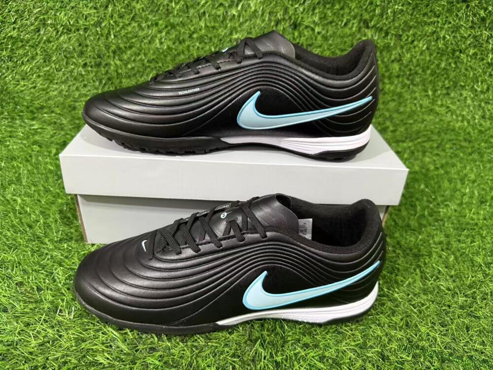 Nike Tiempo Legend 11 Elite TF Artificial Turf Soccer Shoes - Black/Ice Blue/White