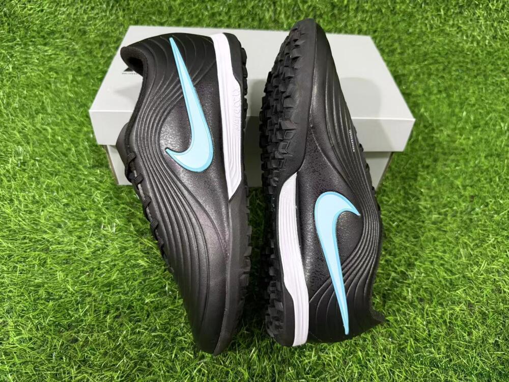 Nike Tiempo Legend 11 Elite TF Artificial Turf Soccer Shoes - Black/Ice Blue/White