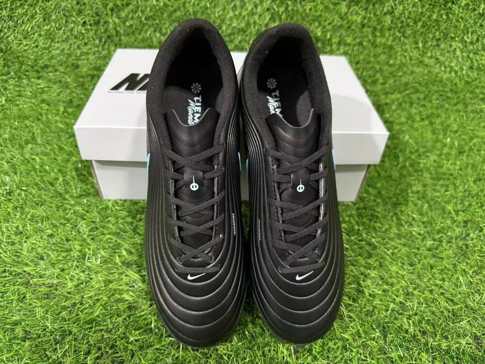 Nike Tiempo Legend 11 Elite TF Artificial Turf Soccer Shoes - Black/Ice Blue/White