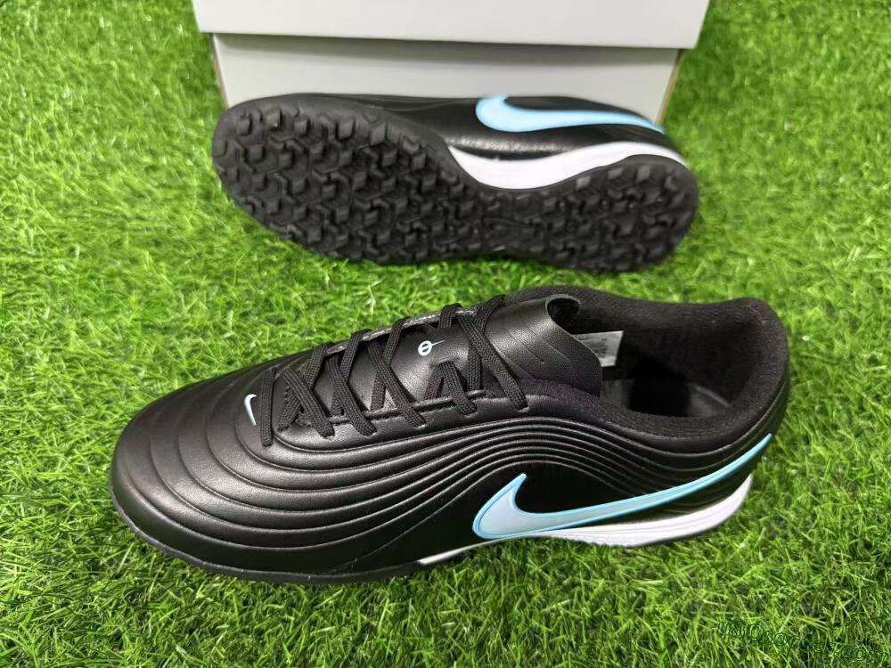 Nike Tiempo Legend 11 Elite TF Artificial Turf Soccer Shoes - Black/Ice Blue/White