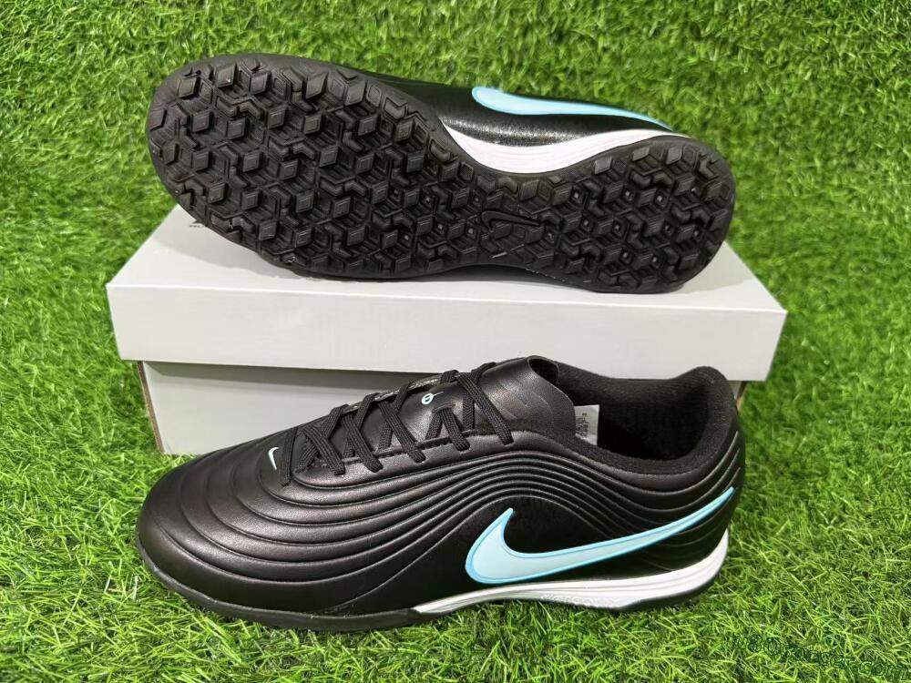 Nike Tiempo Legend 11 Elite TF Artificial Turf Soccer Shoes - Black/Ice Blue/White