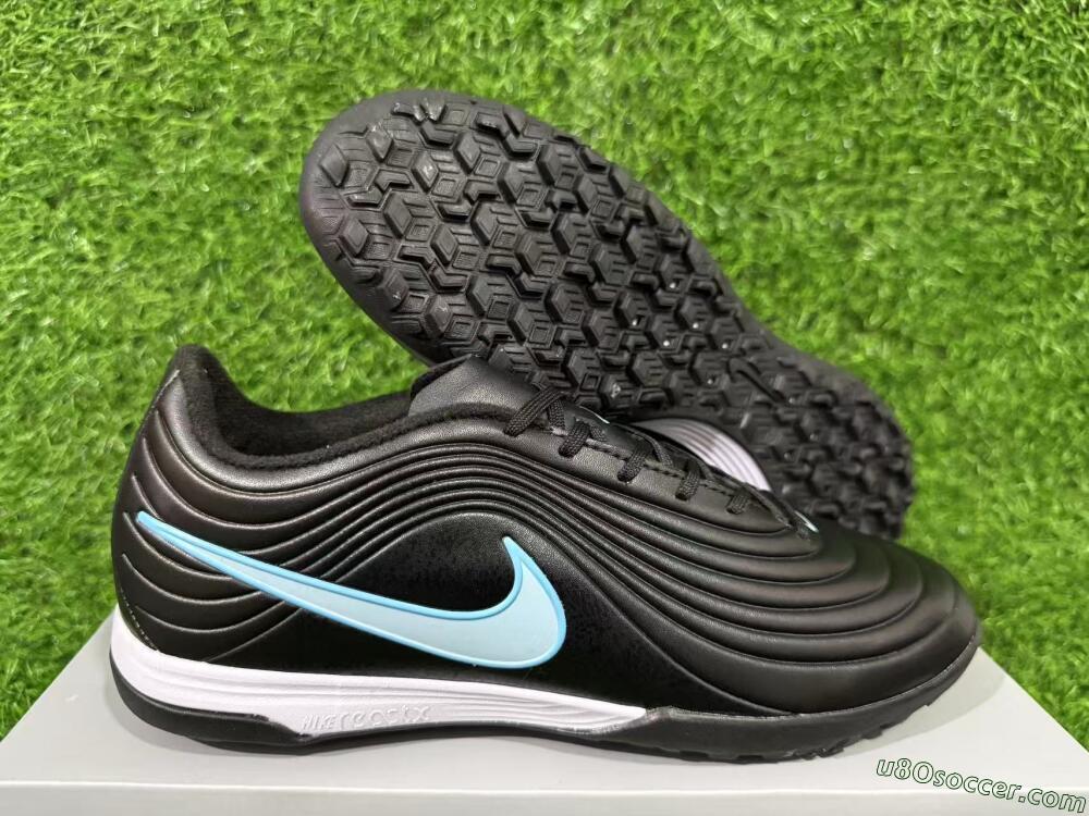 Nike Tiempo Legend 11 Elite TF Artificial Turf Soccer Shoes - Black/Ice Blue/White