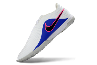 Nike Tiempo Legend 11 Elite TF Artificial Turf Soccer Shoes - White/Electric Blue/Fuchsia Pink