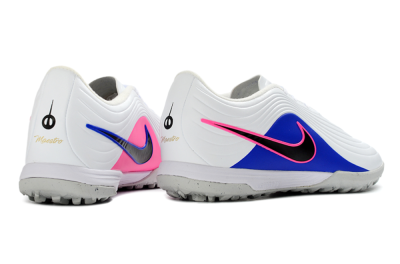 Nike Tiempo Legend 11 Elite TF Artificial Turf Soccer Shoes - White/Electric Blue/Fuchsia Pink