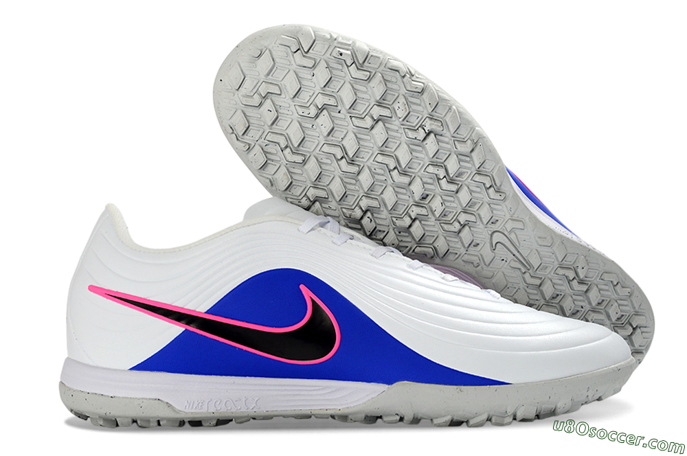 Nike Tiempo Legend 11 Elite TF Artificial Turf Soccer Shoes - White/Electric Blue/Fuchsia Pink 1