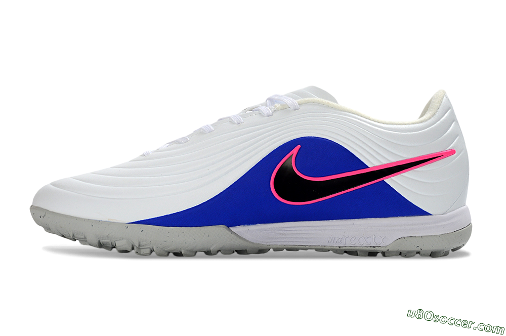 Nike Tiempo Legend 11 Elite TF Artificial Turf Soccer Shoes - White/Electric Blue/Fuchsia Pink 2