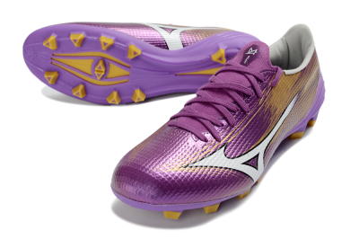 Mizuno Alpha 3 FG Firm Ground Soccer Cleats - Purple/Golden Lavender/Yellow Blaze