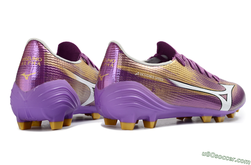 Mizuno Alpha 3 FG Firm Ground Soccer Cleats - Purple/Golden Lavender/Yellow Blaze 6