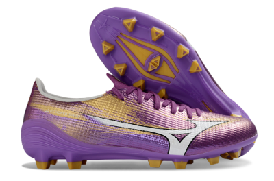 Mizuno Alpha 3 FG Firm Ground Soccer Cleats - Purple/Golden Lavender/Yellow Blaze