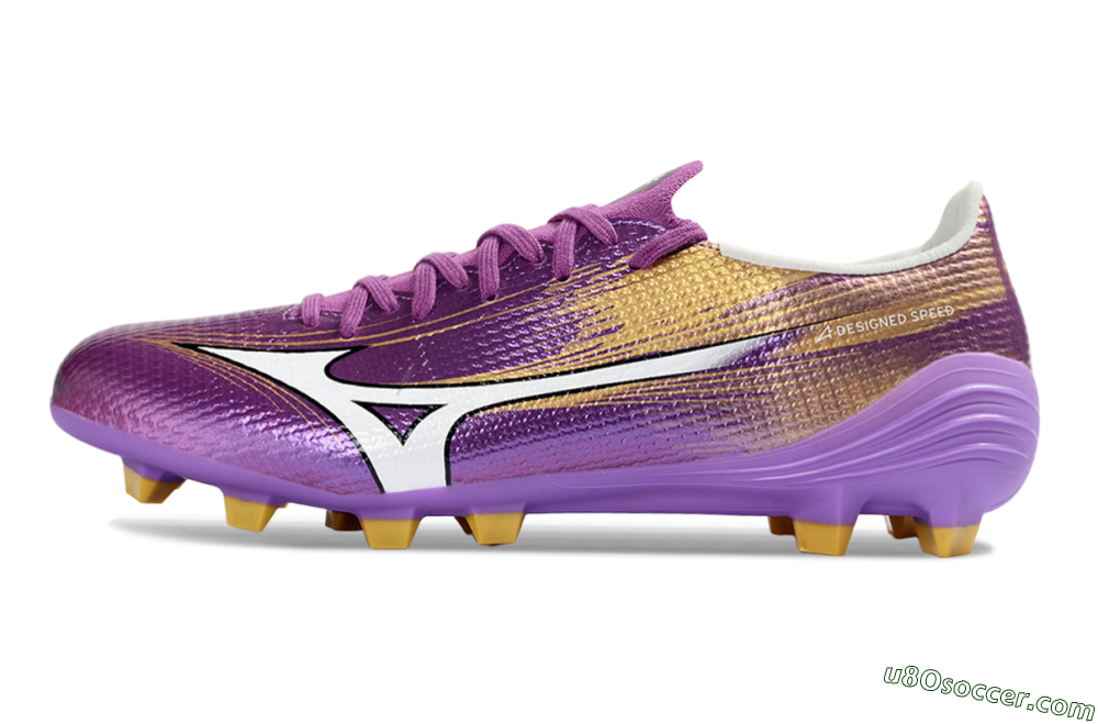 Mizuno Alpha 3 FG Firm Ground Soccer Cleats - Purple/Golden Lavender/Yellow Blaze 2