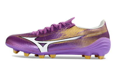 Mizuno Alpha 3 FG Firm Ground Soccer Cleats - Purple/Golden Lavender/Yellow Blaze