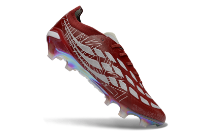 Adidas Predator 26 Elite FG Firm Ground Soccer Cleats - Red/Crimson Burst/Metallic Glow