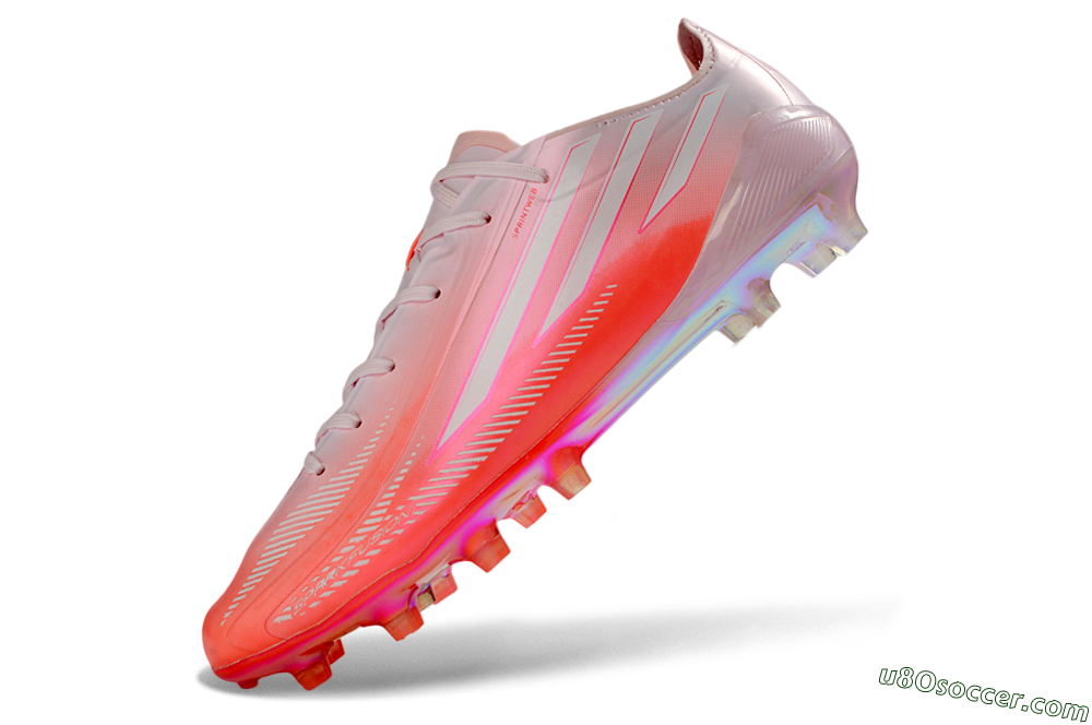 Adidas F50 Hyperfast 2026 World Cup FG Firm Ground Soccer Cleats - Pink/Coral Burst/Light Rose 5