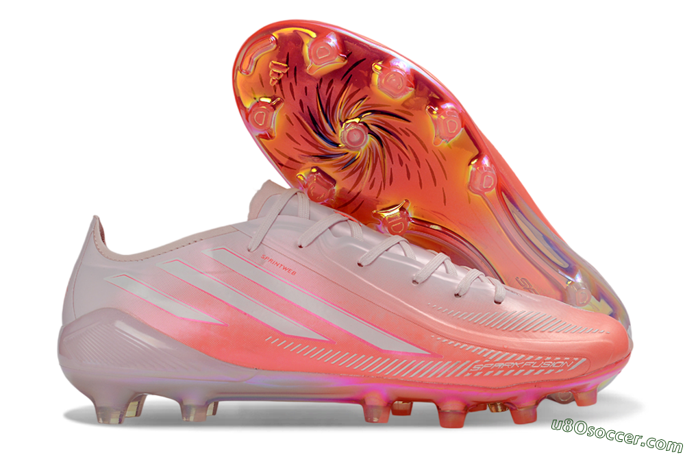 Adidas F50 Hyperfast 2026 World Cup FG Firm Ground Soccer Cleats - Pink/Coral Burst/Light Rose 1